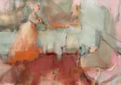 Study for salle des arcades - a Paint Artowrk by NUSHKA